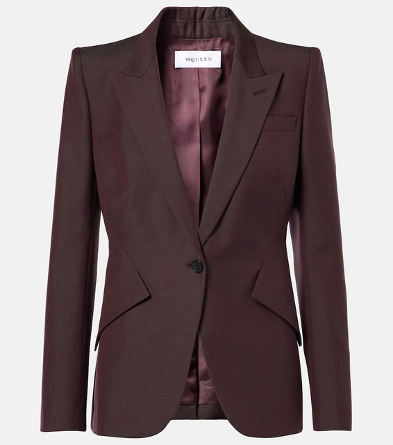 Alexander McQueen Wool and mohair blazer