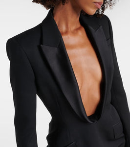 Alexander McQueen Wool tuxedo minidress