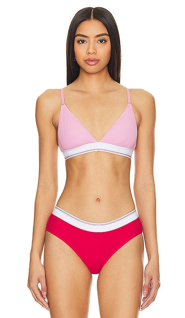 Alexander Wang Bralette Triangle Bra in Pink - Alexander Wang - Soutien-gorge triangle bralette en rose - Alexander Wang Bralette 粉色三角文胸 - Alexander Wang Bralette Triangel-BH in Rosa - Alexander Wang 핑크 브라렛 트라이앵글 브라 - Reggiseno a triangolo Alexander Wang Bralette in rosa