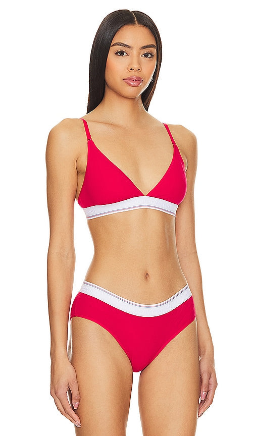 Alexander Wang Bralette Triangle Bra in Red