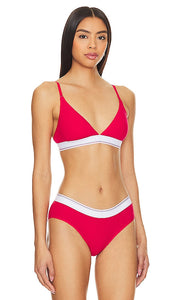 Alexander Wang Bralette Triangle Bra in Red