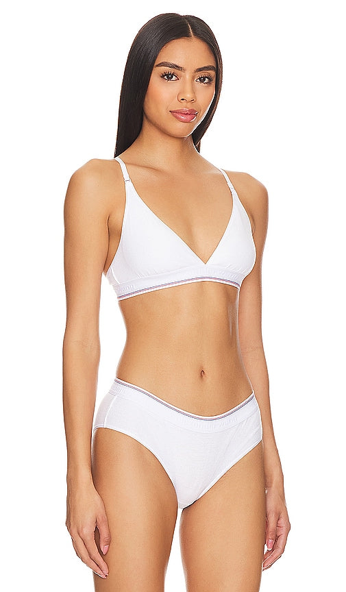 Alexander Wang Bralette Triangle Bra in White