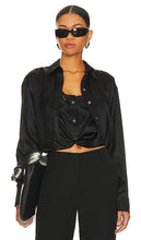 Alexander Wang Button Down With Integrated Cami in Black - Alexander Wang boutonné avec caraco intégré en noir - Alexander Wang 黑色系扣衬衫搭配一体式吊带背心 - Alexander Wang Button-Down mit integriertem Cami in Schwarz - Alexander Wang 블랙 컬러의 일체형 캐미 버튼다운 - Alexander Wang abbottonato con camicetta integrata in nero
