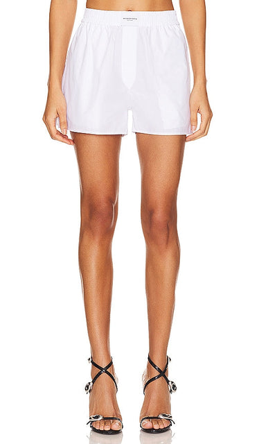 Alexander Wang Classic Boxer Short in White - Alexander Wang Boxer classique en blanc - Alexander Wang 经典白色平角短裤 - Alexander Wang Klassische Boxershorts in Weiß - Alexander Wang 클래식 복서 쇼츠 화이트 색상 - Boxer classici Alexander Wang in bianco