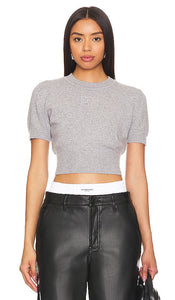 Alexander Wang Crew Neck Pullover in Grey - Alexander Wang Pull à col rond en gris - Alexander Wang 灰色圆领套头衫 - Alexander Wang Rundhalspullover in Grau - Alexander Wang 그레이 컬러의 크루넥 풀오버 - Pullover girocollo Alexander Wang in grigio
