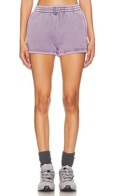Alexander Wang Essential Sweat Short in Lavender - Alexander Wang Short de survêtement essentiel en lavande - Alexander Wang Essential 薰衣草色运动短裤 - Alexander Wang Essential Sweat Short in Lavendel - Alexander Wang 에센셜 스웨트 쇼츠 - Pantaloncini di felpa Alexander Wang Essential in lavanda