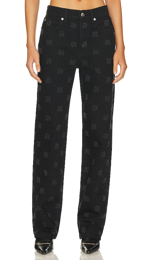 Alexander Wang Ez Mid Rise Relaxed Straight Undie in Black - Alexander Wang - Ez - Sous-vêtement droit décontracté taille mi-haute en noir - Alexander Wang Ez 黑色中腰休闲直筒内裤 - Alexander Wang Ez Mid Rise Relaxed Straight Undie in Schwarz - Alexander Wang Ez 미드 라이즈 릴랙스 스트레이트 언디 블랙 색상 - Alexander Wang Ez Mutandina dritta rilassata a vita media in nero