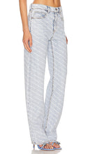 Alexander Wang Ez Mid Rise Relaxed in blue