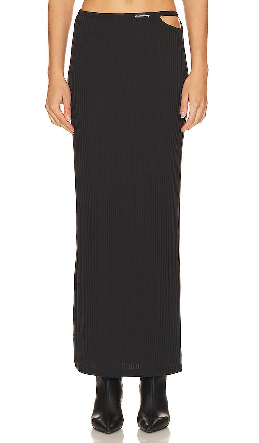 Alexander Wang Floor Length Skirt in Black - Alexander Wang Jupe longueur au sol en noir - Alexander Wang 黑色及地长裙 - Bodenlanger Rock von Alexander Wang in Schwarz - Alexander Wang 플로어 랭스 스커트 블랙 색상 - Gonna lunga fino al pavimento di Alexander Wang in nero