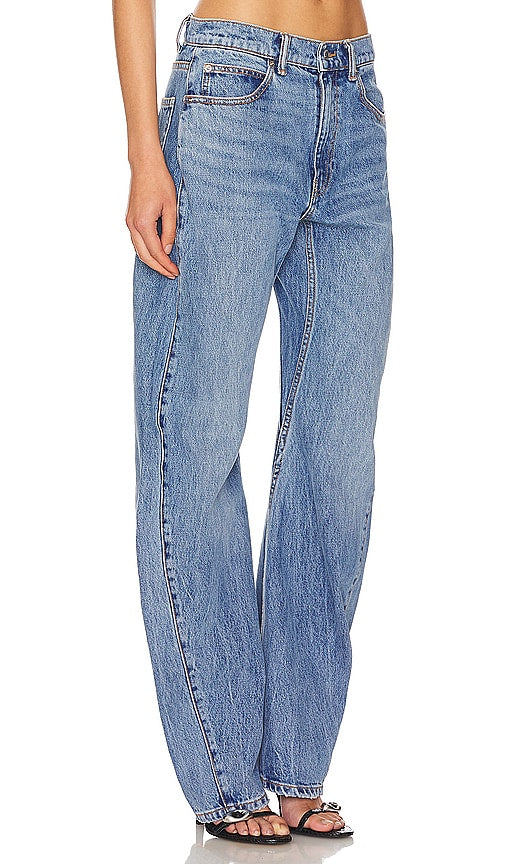 Alexander Wang Slouchy Twisted Mid Rise in Blue