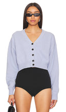 Alexander Wang V-neck Cardigan in Blue - Alexander Wang Cardigan à col en V en bleu - Alexander Wang 蓝色 V 领开衫 - Alexander Wang Strickjacke mit V-Ausschnitt in Blau - Alexander Wang 블루 브이넥 카디건 - Cardigan con scollo a V Alexander Wang in blu