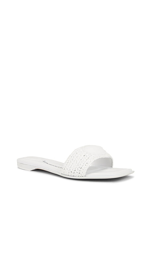 Alexander Wang VY Flat Sandal in White