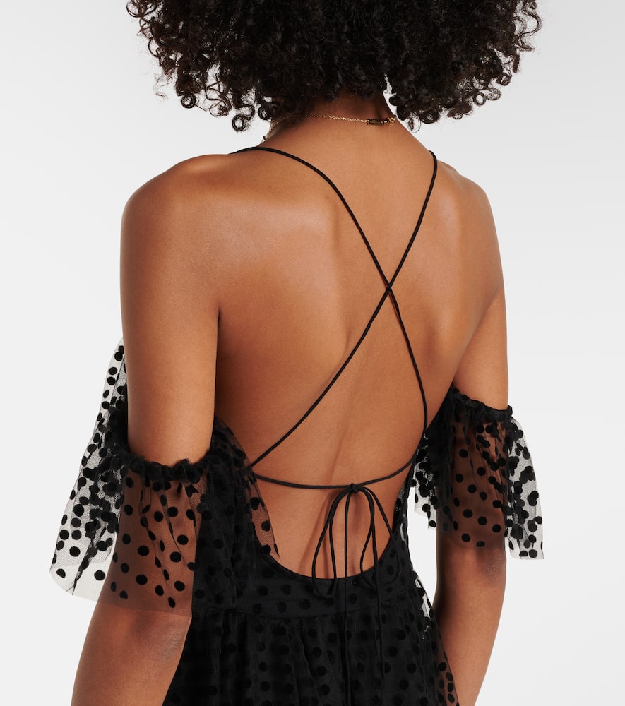 Alexandra Miro Carmen tiered tulle maxi dress