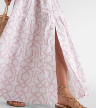 Alexandra Miro Celeste printed cotton maxi dress