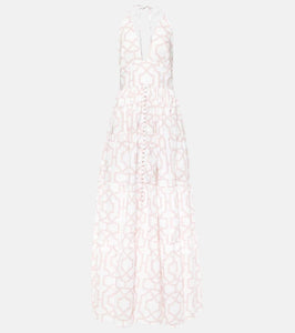 Alexandra Miro Celeste printed cotton maxi dress