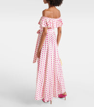Alexandra Miro Giselle off-shoulder polka-dot midi dress