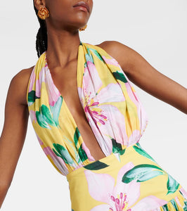 Alexandra Miro Marie Rose floral cotton midi dress