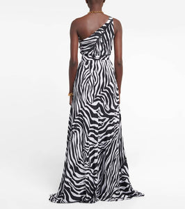 Alexandra Miro Odetta crêpe de chine dress