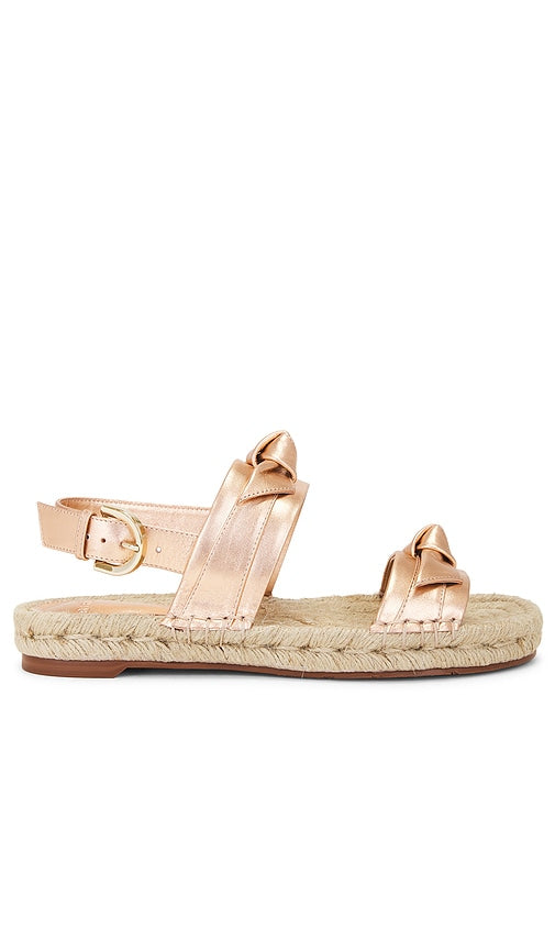 Alexandre Birman Clarita Espadrille Sandal in Metallic Copper - Alexandre Birman Sandale Espadrille Clarita en Cuivre Métallisé - Alexandre Birman Clarita 金属铜麻底凉鞋 - Alexandre Birman Clarita Espadrille-Sandale in Metallic-Kupfer - Alexandre Birman 메탈릭 코퍼 클라리타 에스파드리유 샌들 - Sandalo espadrillas Alexandre Birman Clarita in rame metallizzato