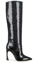 Alexandre Birman Kyra Welt 100 Boot in Black - Alexandre Birman Botte Kyra Welt 100 en noir - Alexandre Birman Kyra Welt 100 黑色靴子 - Alexandre Birman Kyra Welt 100 Stiefel in Schwarz - Alexandre Birman Kyra Welt 100 부츠 블랙 색상 - Stivale Alexandre Birman Kyra Welt 100 in nero