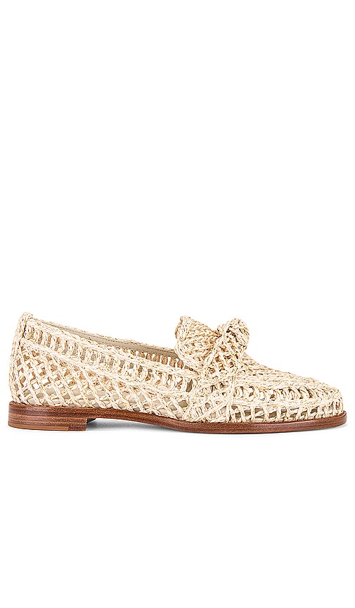 Alexandre Birman Raffia Penny Loafer in Neutral - Alexandre Birman - Mocassins Penny en raphia neutre - Alexandre Birman 拉菲草 Penny 乐福鞋 中性色 - Alexandre Birman Bast-Pennyloafer in Neutral - Alexandre Birman 라피아 페니 로퍼 - Mocassino Penny in rafia Alexandre Birman in colore neutro