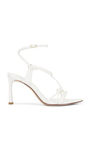 Alexandre Birman Sonya 85 Sandal in White | White Heeled Sandals for Women