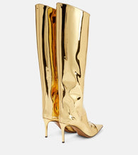 Alexandre Vauthier Alex 85 metallic knee-high boots