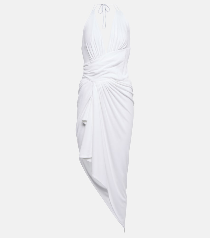 Alexandre Vauthier Asymmetrical halterneck midi dress. Alexandre Vauthier 不对称挂脖中长连衣裙