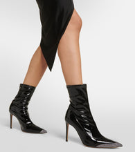 Alexandre Vauthier Avi embellished faux leather ankle boots