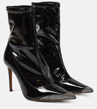Alexandre Vauthier Avi embellished faux leather ankle boots