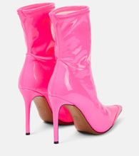 Alexandre Vauthier Crystal-embellished faux leather ankle boots