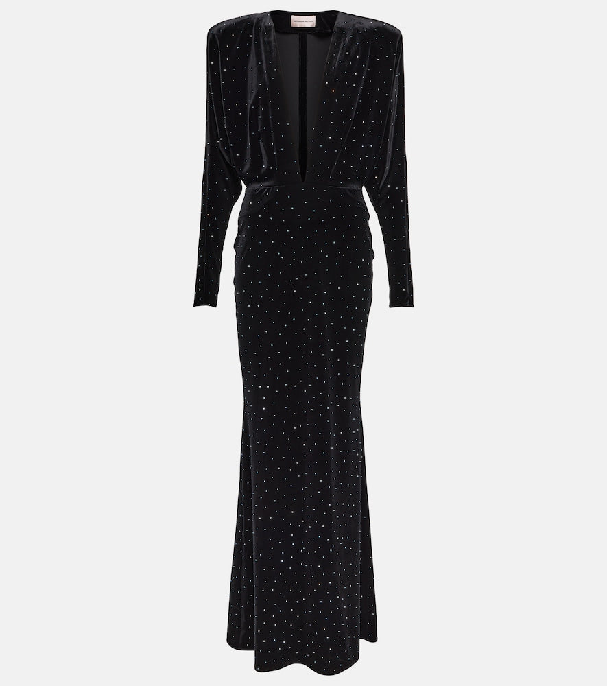 Alexandre Vauthier Crystal-embellished gown. 亚历山大·沃蒂埃水晶装饰礼服