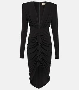 Alexandre Vauthier Draped jersey midi dress