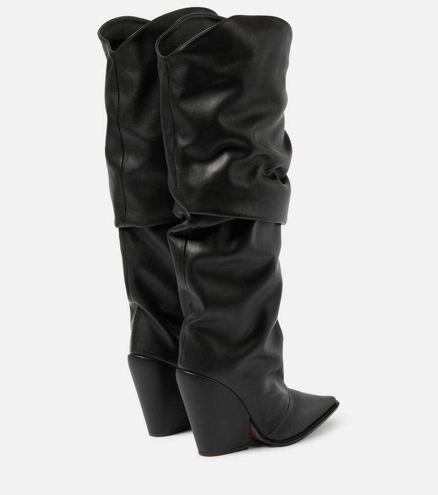 Alexandre Vauthier Faux leather knee-high boots