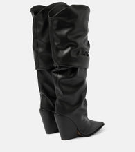Alexandre Vauthier Faux leather knee-high boots