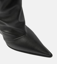 Alexandre Vauthier Faux leather knee-high boots