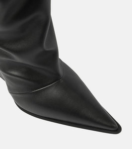 Alexandre Vauthier Faux leather knee-high boots