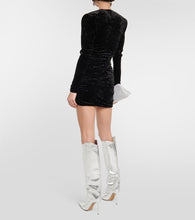 Alexandre Vauthier Gathered velvet minidress
