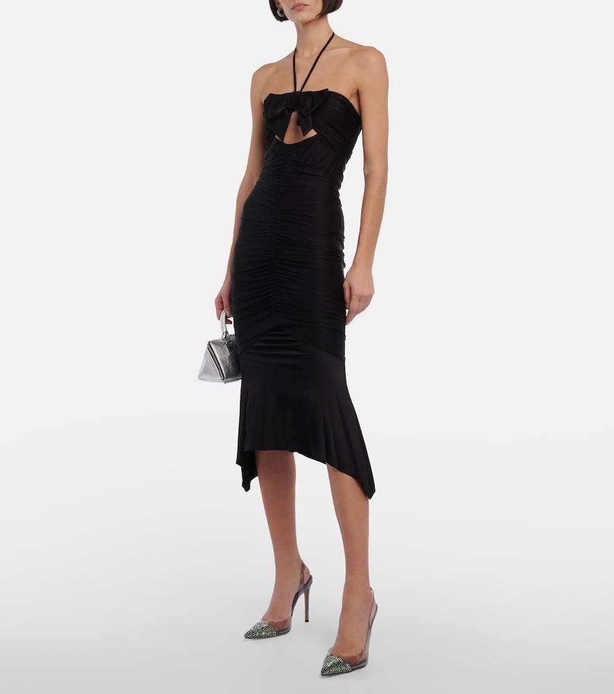 Alexandre Vauthier Halterneck jersey midi dress