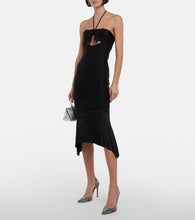 Alexandre Vauthier Halterneck jersey midi dress