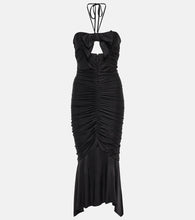 Alexandre Vauthier Halterneck jersey midi dress. Alexandre Vauthier 挂脖平纹针织中长连衣裙
