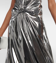 Alexandre Vauthier Halterneck metallic midi dress