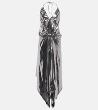 Alexandre Vauthier Halterneck metallic midi dress. Alexandre Vauthier 挂脖金属感中长连衣裙