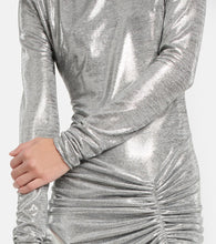 Alexandre Vauthier Metallic jersey midi dress