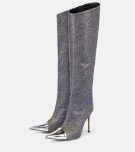 Alexandre Vauthier Metallic knee-high boots