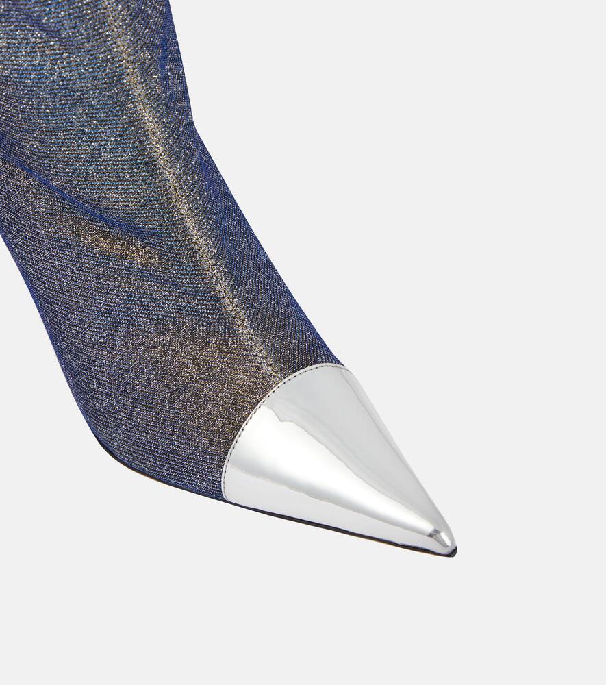 Alexandre Vauthier Metallic knee-high boots