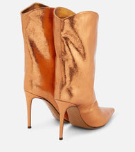 Alexandre Vauthier Metallic leather ankle boots