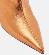 Alexandre Vauthier Metallic leather ankle boots