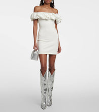 Alexandre Vauthier Off-shoulder ruffle-trimmed minidress