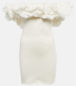 Alexandre Vauthier Off-shoulder ruffle-trimmed minidress